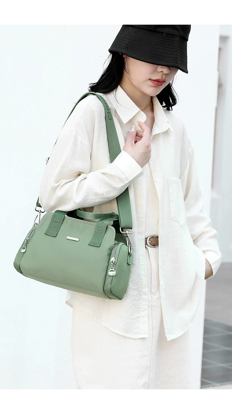 2024 New Arrival Large Capacity Handbag Women's Fashion Casual Lightweight Canvas Bag Women's Shoulder Messenger Bag Oxford Cloth