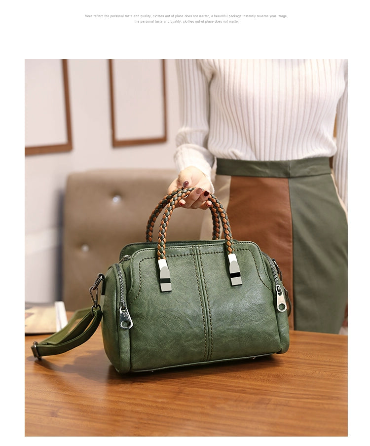 Fashion Large Capacity Shoulder Leather Women Bag