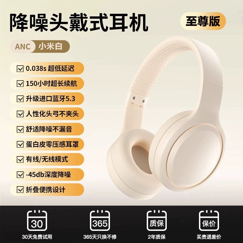 2025 Computer Head-Mounted Wireless Bluetooth Headset New Arrival Mobile Phone Wired Noise-Canceling Headset Specially for Gaming
