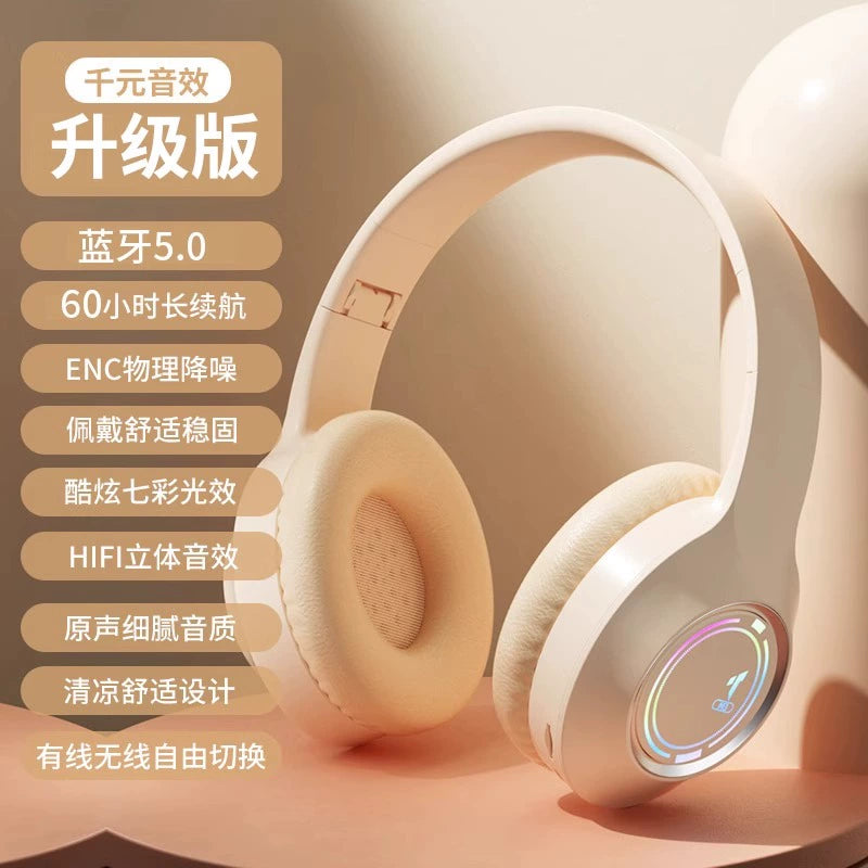 2025 Computer Head-Mounted Wireless Bluetooth Headset New Arrival Mobile Phone Wired Noise-Canceling Headset Specially for Gaming