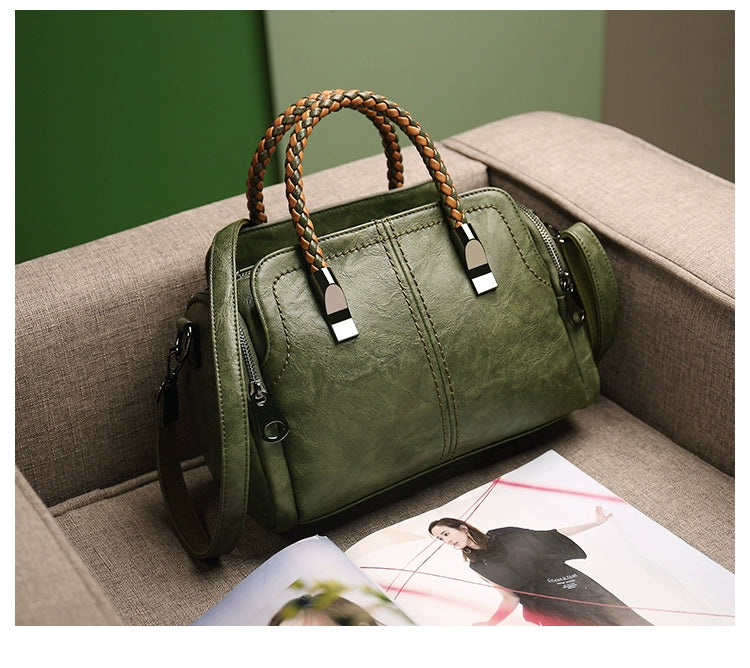Fashion Large Capacity Shoulder Leather Women Bag