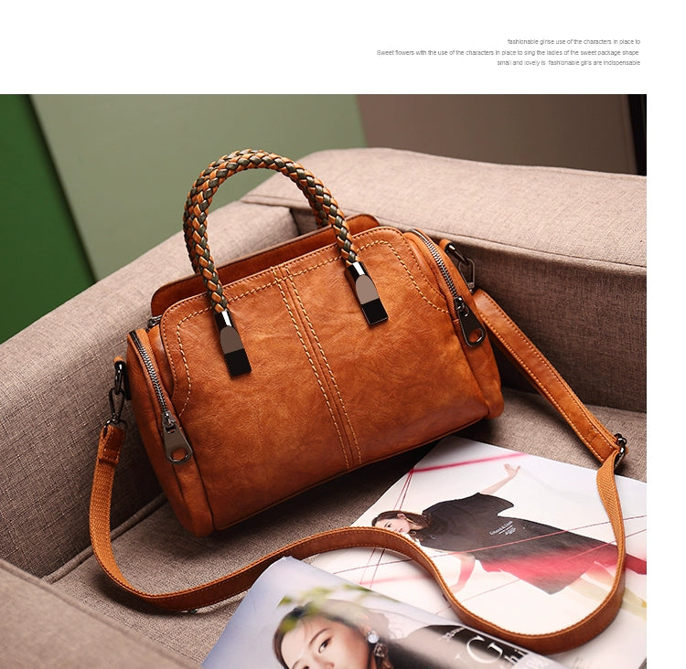 Fashion Large Capacity Shoulder Leather Women Bag