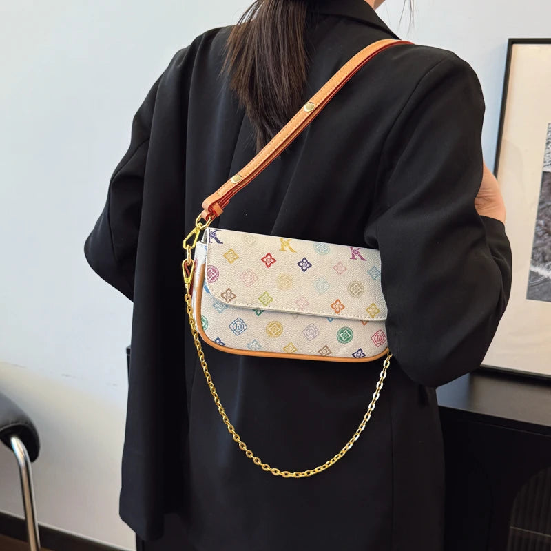 Classic Elegant Ladies Shoulder Bag Luxury Leather Handbag Designer Crossbody Purse Women's Tote Fashion Stylish Gift