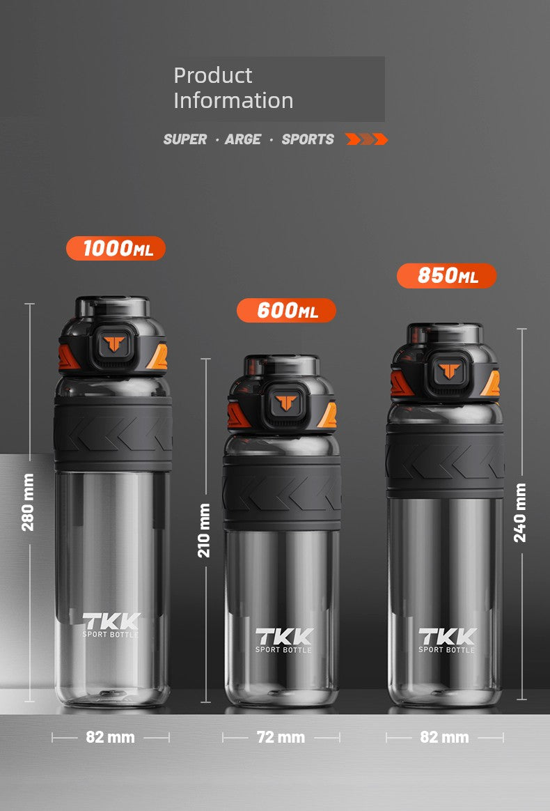 Sports Water Cup for Boys and Girls, Large Capacity, Summer Simple Design for Students, High Temperature Resistant Tritan Water Kettle