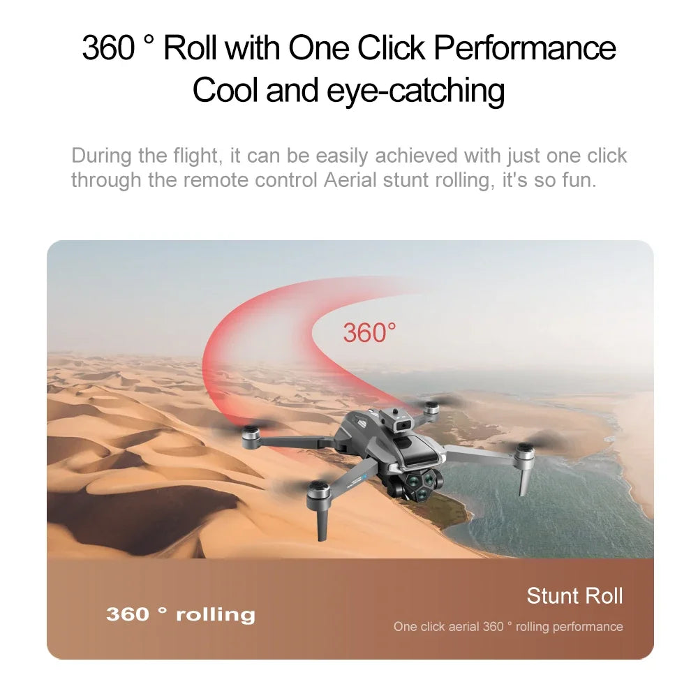 2025 New M66 Drone 4K HD Aerial Photography Camera Drone with Screen Omnidirectional Obstacle Avoidance Drone RC