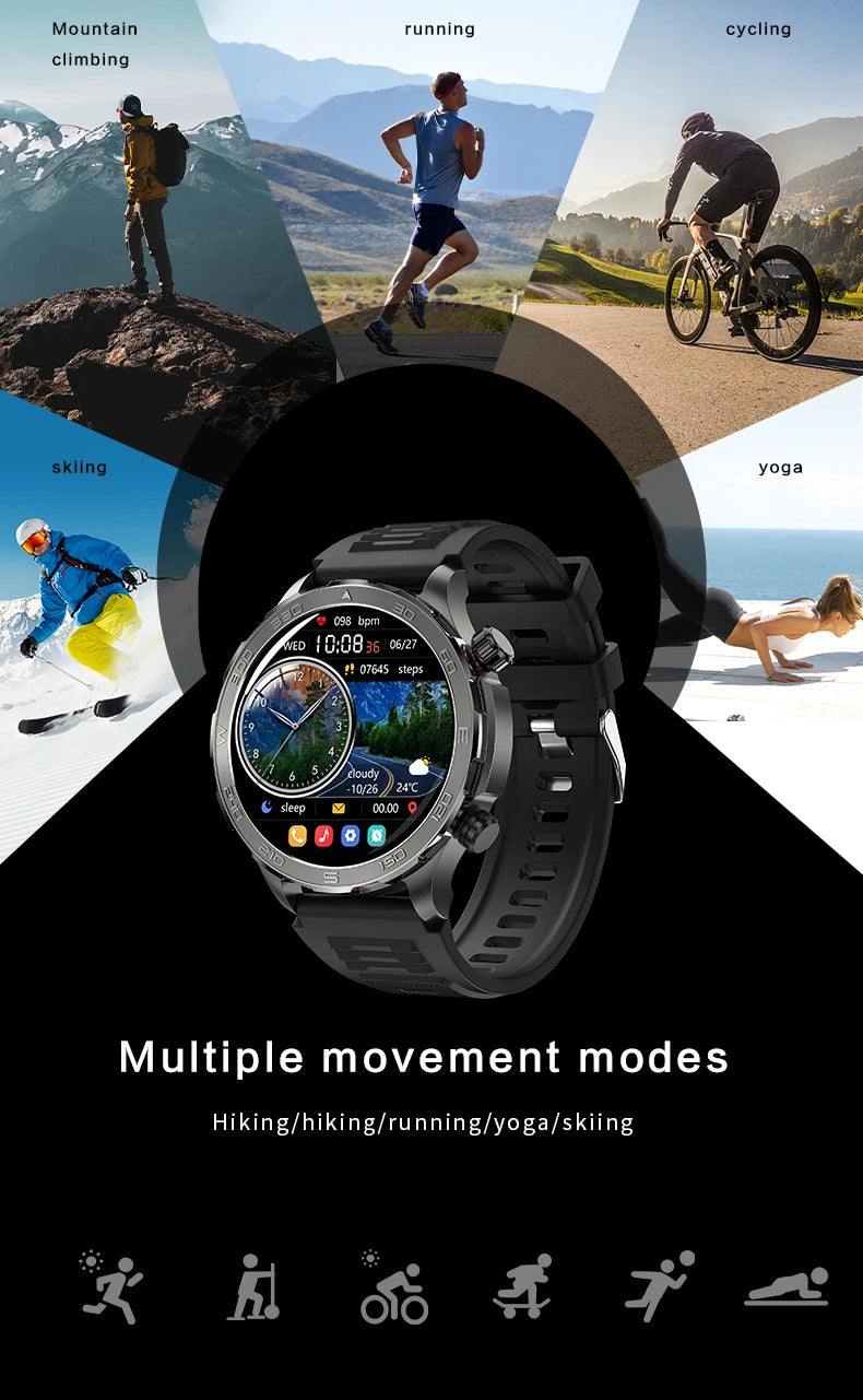 2025 New For Huawei IP68 Waterproof GPS Sports Smart Watch Men AMOLED HD Screen Heart Rate NFC Bluetooth Call Smart Watch Woman