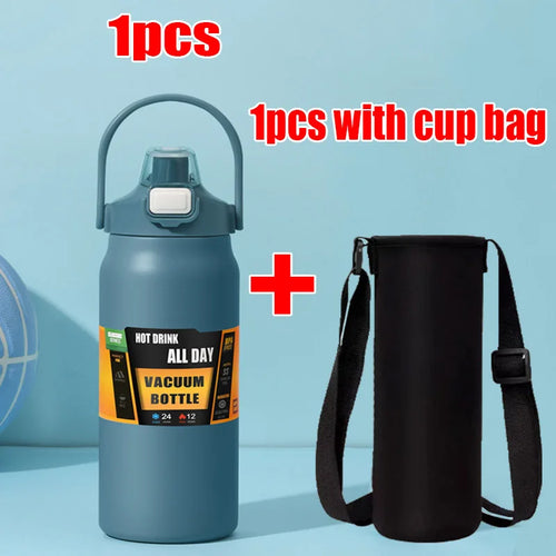 1500ML Stainless Steel Thermo Bottle Portable Thermos Large Capacity