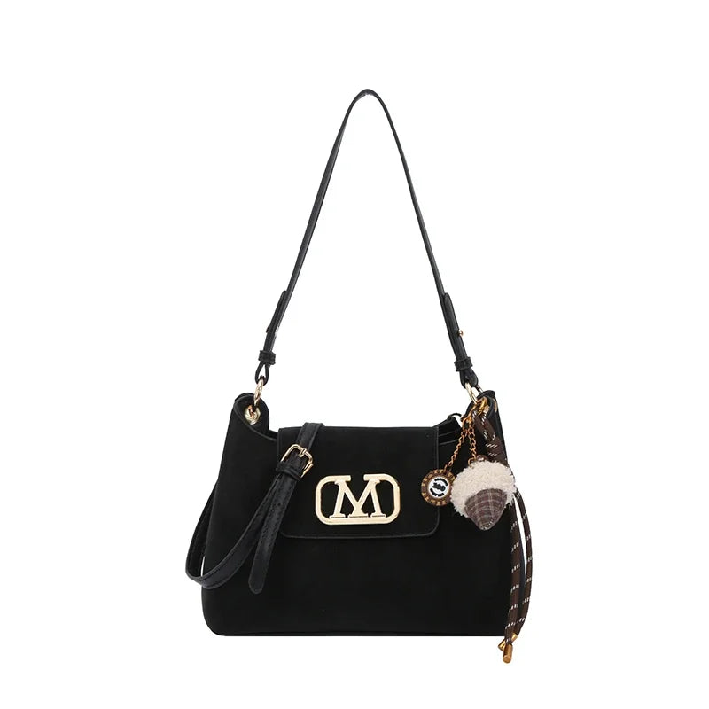 High-Quality Leather Shoulder Bag for Ladies, Women's Handbag by Famous Designer, Popular Classic Tote Elegant Style