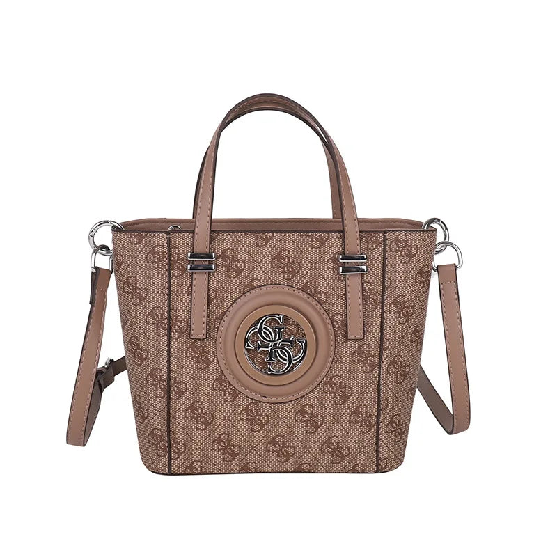 2025 Summer Women's Printed Letter Tote Bag, Large Capacity Shoulder & Crossbody Purse, Trendy Handheld Design for Everyday Use
