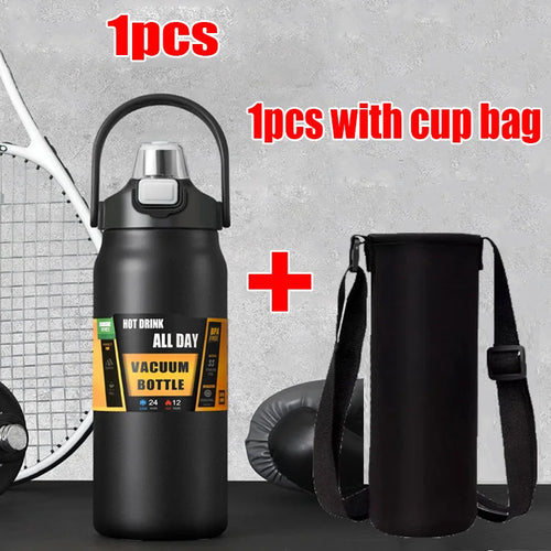1500ML Stainless Steel Thermo Bottle Portable Thermos Large Capacity