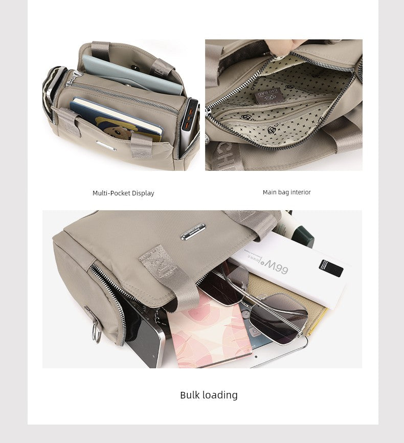 2024 New Arrival Large Capacity Handbag Women's Fashion Casual Lightweight Canvas Bag Women's Shoulder Messenger Bag Oxford Cloth
