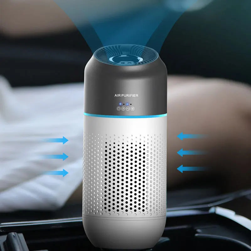 Car Air Purifier HEPA Filter Portable Intelligent Gesture Sensing Mini Air Purifier Automotive Supplies PM2.5 Smell Odor Removal