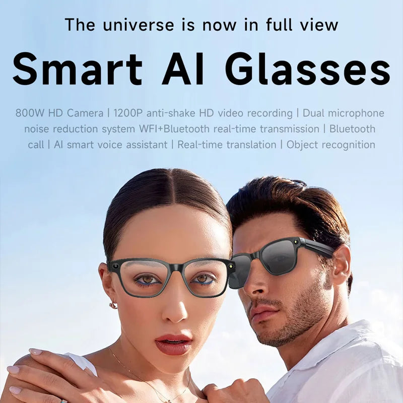 Xiaomi AI Smart Glasses 8-megapixel Camera Mini Camera Bluetooth Call Sunglasses Shooting Audio Listening Music Camera Glasses
