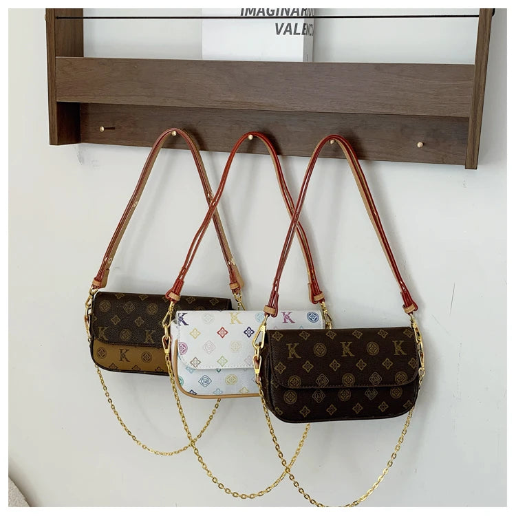 Classic Elegant Ladies Shoulder Bag Luxury Leather Handbag Designer Crossbody Purse Women's Tote Fashion Stylish Gift