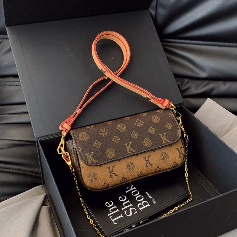 Classic Elegant Ladies Shoulder Bag Luxury Leather Handbag Designer Crossbody Purse Women's Tote Fashion Stylish Gift
