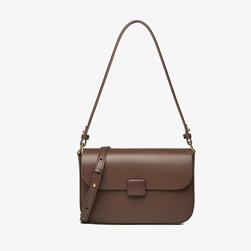 Luxury handbags female crossbody bags Tofu small square shoulder bag, Women bags new fashion 2025 genuine cowhide leather satchel