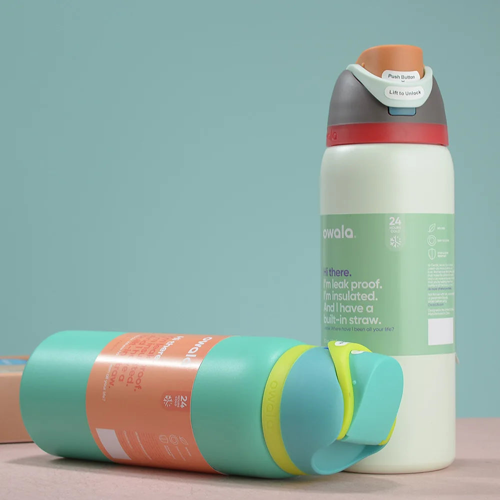 NEW Original Owala Insulated Stainless Steel Water Bottle with Straw, BPA-Free Sports Water Bottle