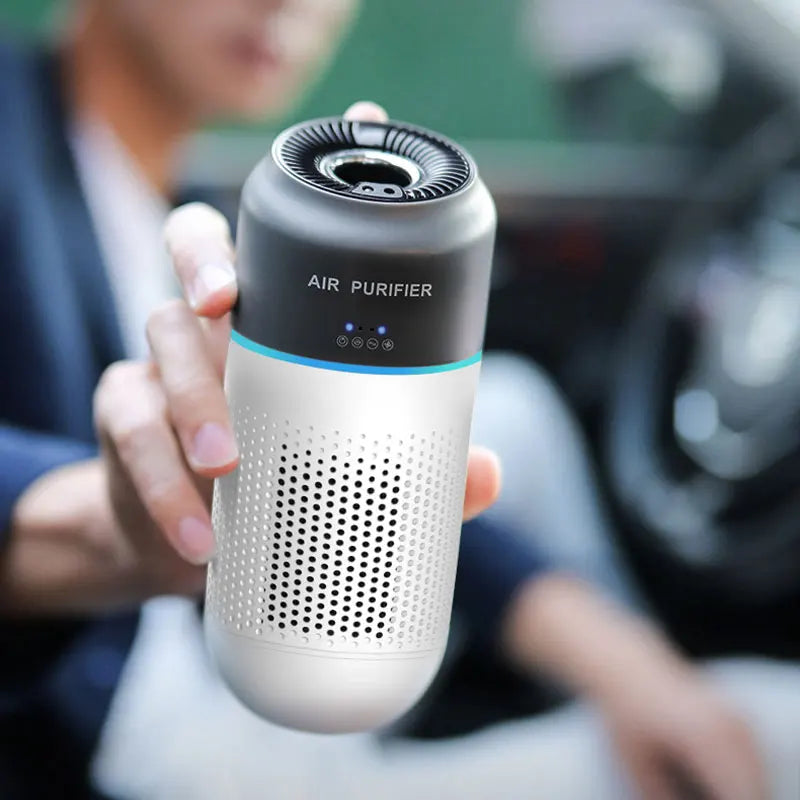 Car Air Purifier HEPA Filter Portable Intelligent Gesture Sensing Mini Air Purifier Automotive Supplies PM2.5 Smell Odor Removal
