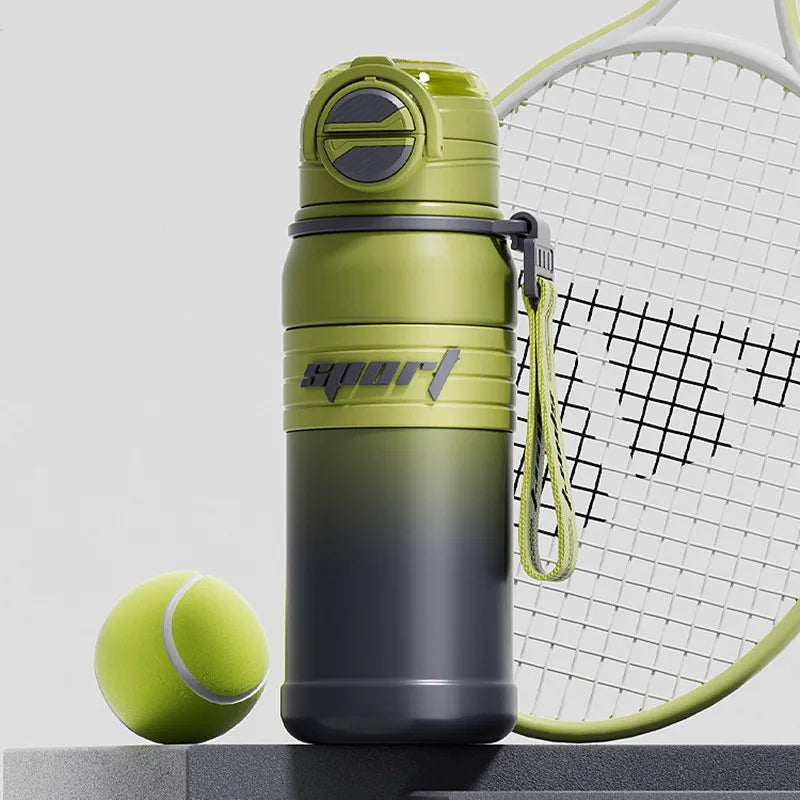 680ml Double Stainless Steel Sport Vacuum Flask With Straw Coffee Tea Thermos Mug Gym Fitness Thermal Bottle Travel Tumbler