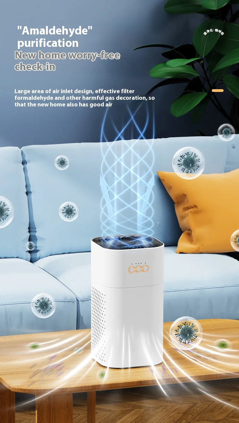 Xiaomi Youpin Air Purifier HEPA Filter Negative Ion Remove Second-hand Smoke PM2.5 for Allergies Smokers Air Cleaner Bedroom