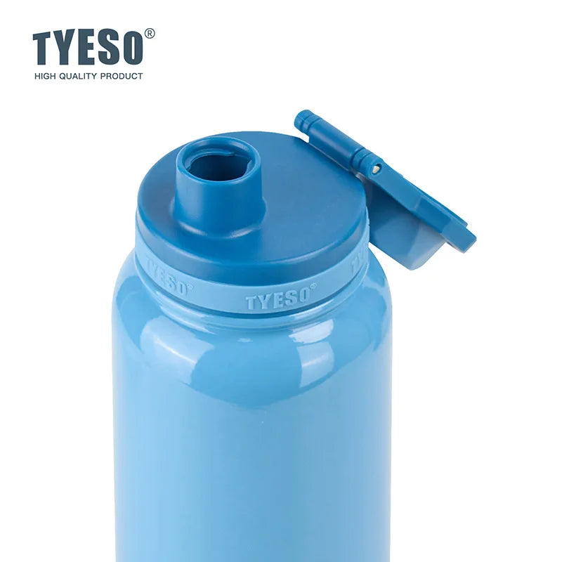Tyeso Thermos Bottle Car Insulated Flask Water Tumbler for Outdoor Sports Travel Vacuum Flasks Stainless Steel Thermal Cup