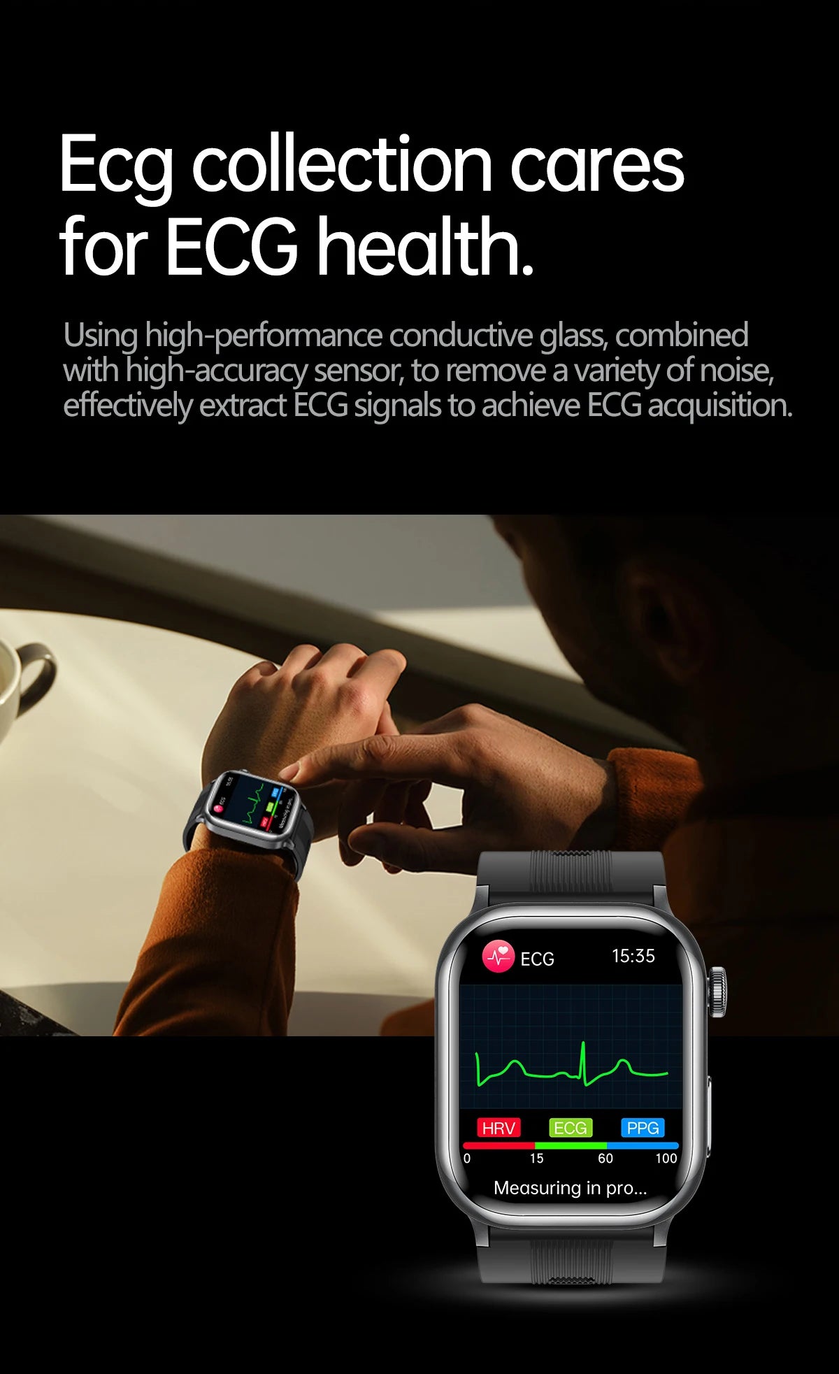 2025 New High-end Air Pump Lipid Smart Watch Men ECG+PPG Precise Blood Pressure Heart Rate BT Call NFC Health Watches