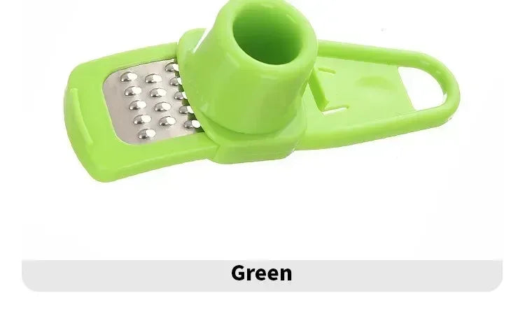 Hot 1 Pack Mini Garlic Grinder Creative Garlic Press Kitchen Garlic Mash Manual Mashing Green Kitchen Gadgets Accessories