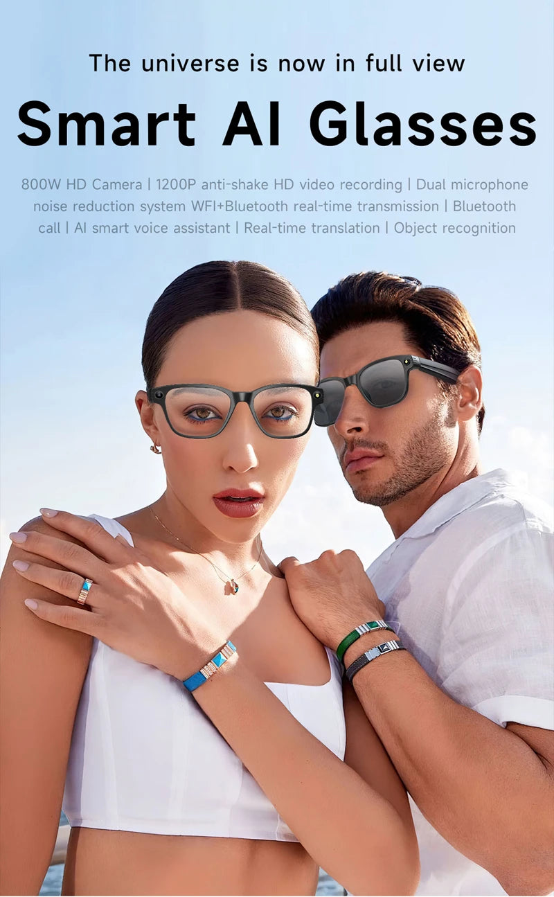 Xiaomi AI Smart Glasses 8-megapixel Camera Mini Camera Bluetooth Call Sunglasses Shooting Audio Listening Music Camera Glasses