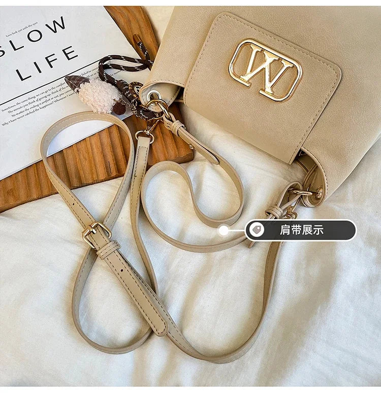 High-Quality Leather Shoulder Bag for Ladies, Women's Handbag by Famous Designer, Popular Classic Tote Elegant Style