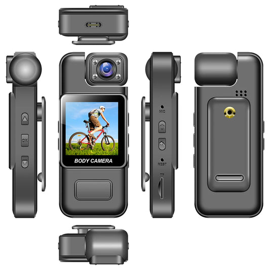 4K WiFi Ultra HD Mini Camera Portable Police Camera Infrared Night Vision Function Suitable for Police Use, Outdoor Cycling, etc