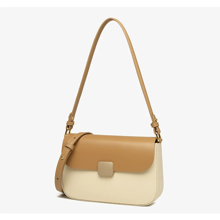 Luxury handbags female crossbody bags Tofu small square shoulder bag, Women bags new fashion 2025 genuine cowhide leather satchel