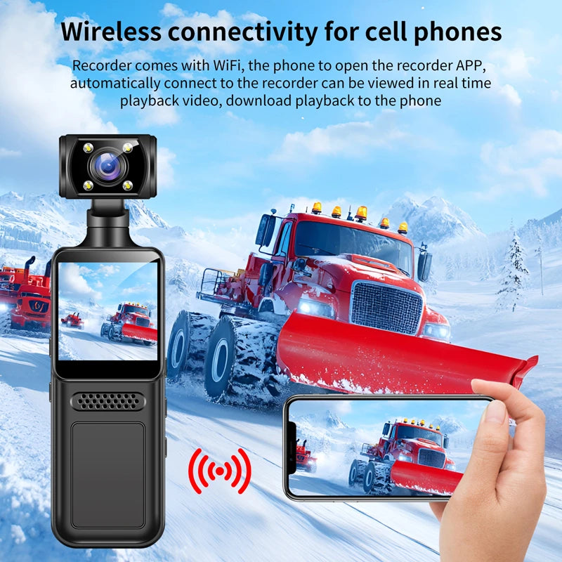 Xiaomi Handheld Pocket Camera 4K HD Camera 180° Rotating Convenient Back Clip Sports Camera Handheld Video Cycling Recorder