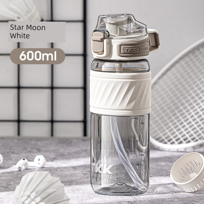 Sports Water Cup for Boys and Girls, Large Capacity, Summer Simple Design for Students, High Temperature Resistant Tritan Water Kettle