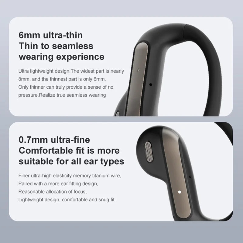 Xiaomi Smart AI Translation Headset Stereo Sound Semi-in-ear Air Conduction True Wireless Sports Long-lasting Bluetooth Headset