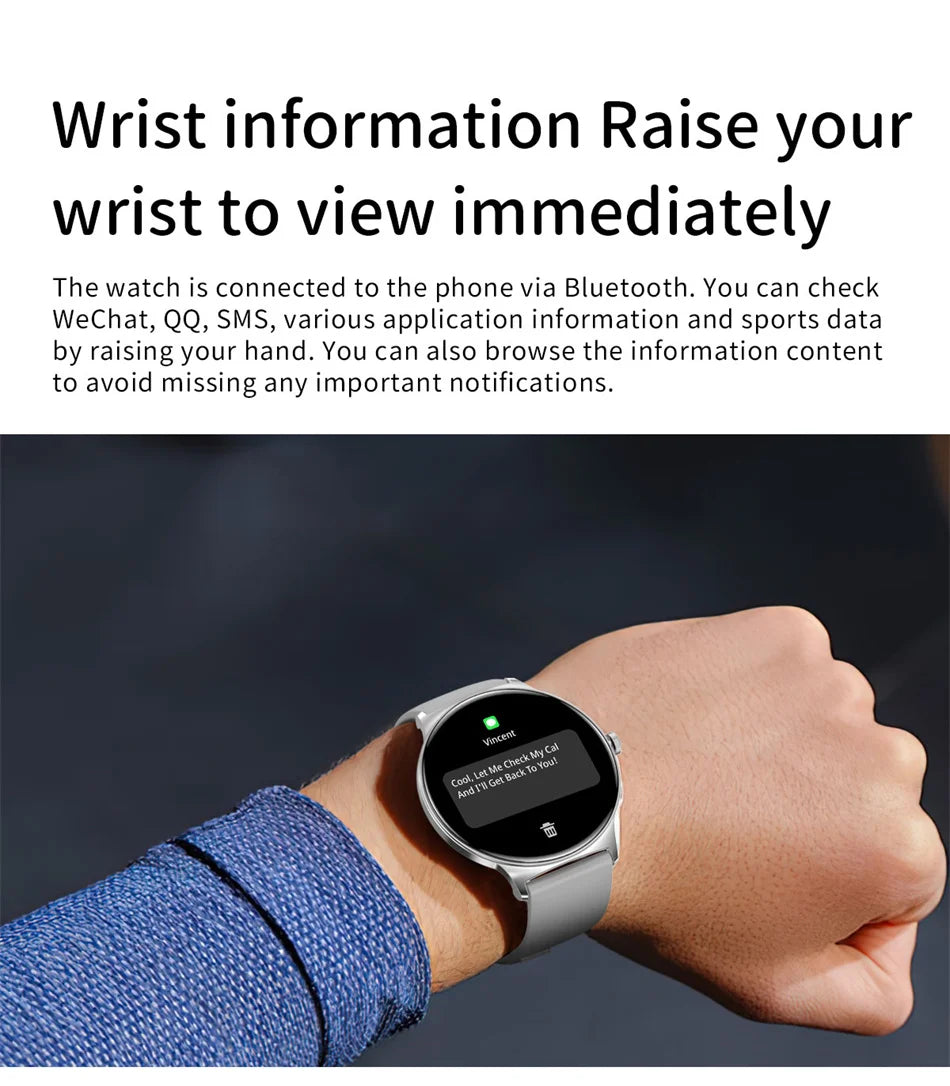 New Ultra Thin Smart Watch Women Screen Always Display Time Sports Bracelet Bluetooth Call Fashion Smartwatch