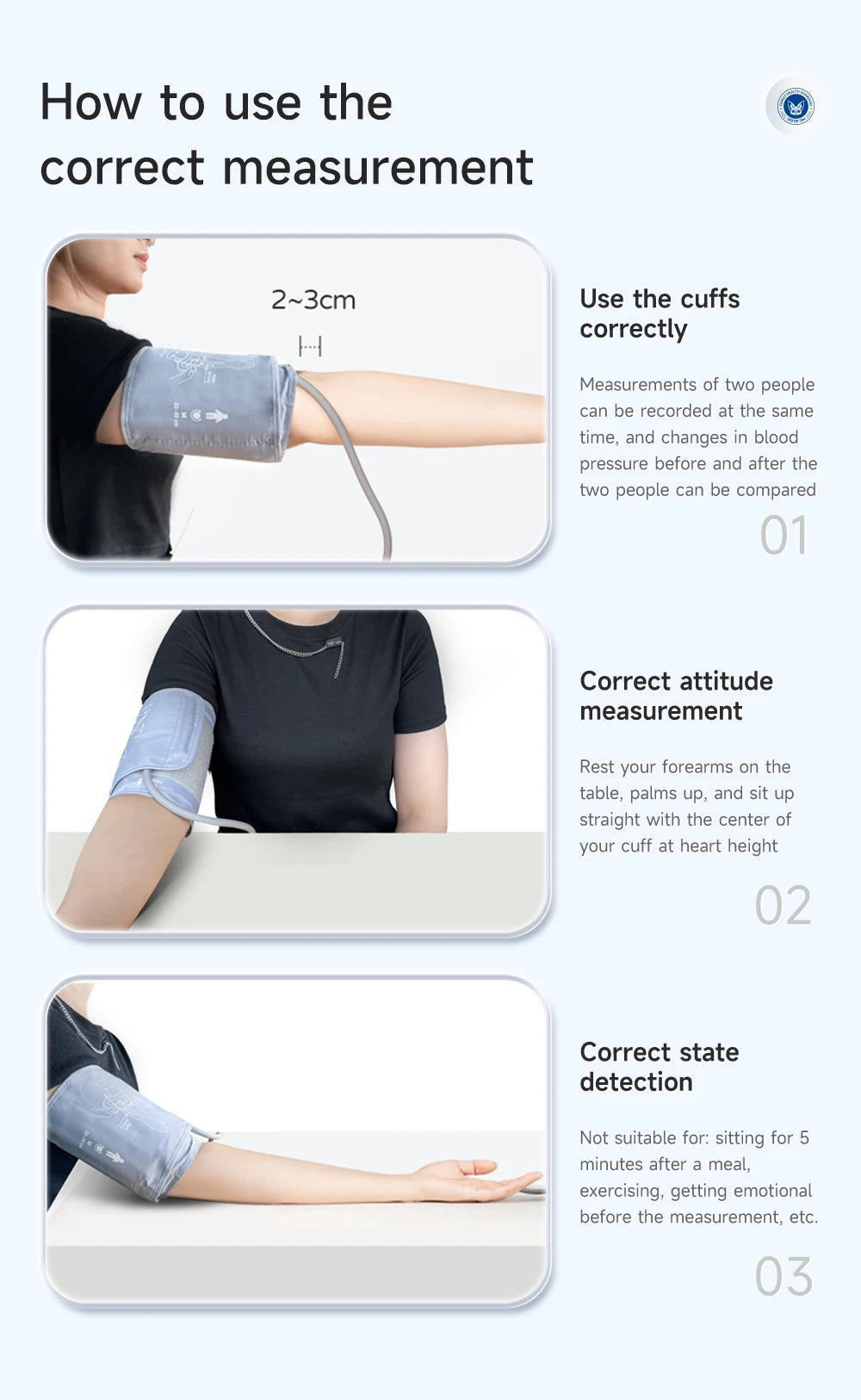 Yongrow Portable Digital Upper Arm Blood Pressure Monitor Measurement Tool Tonometer Sphygmomanometer