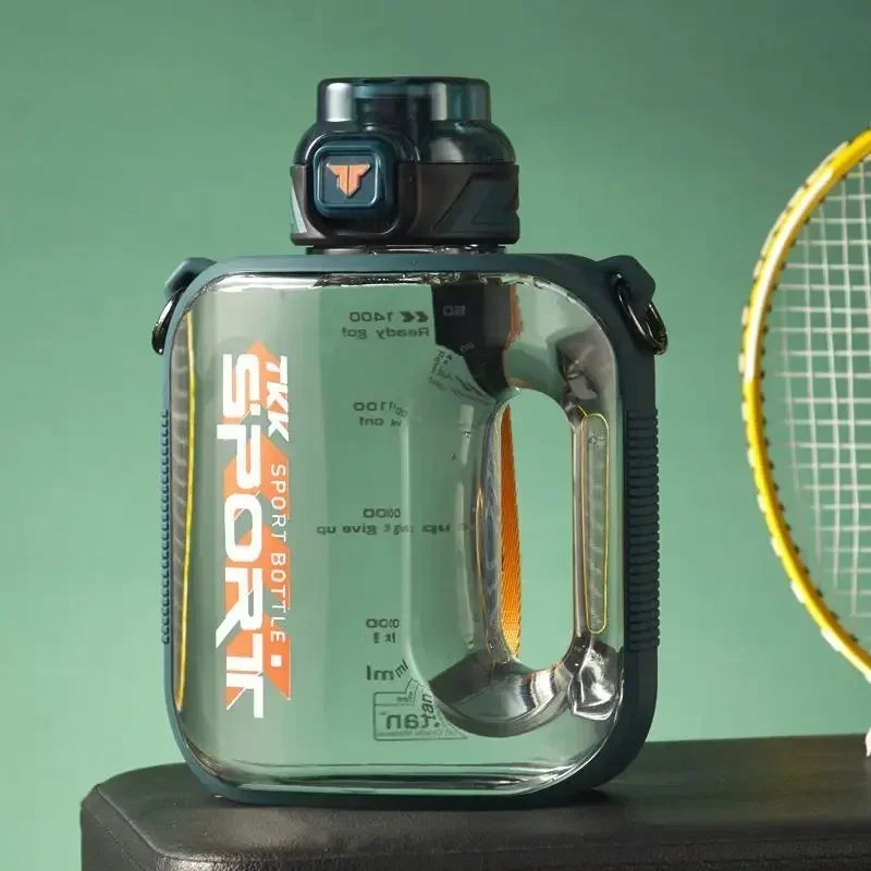 Big Capacity Sports Bottle New Tritan Water Kettle Drink Bottles Outdoor Fitness Space Cup GYM Kettle BPA FREE 1L/1.6L/2L