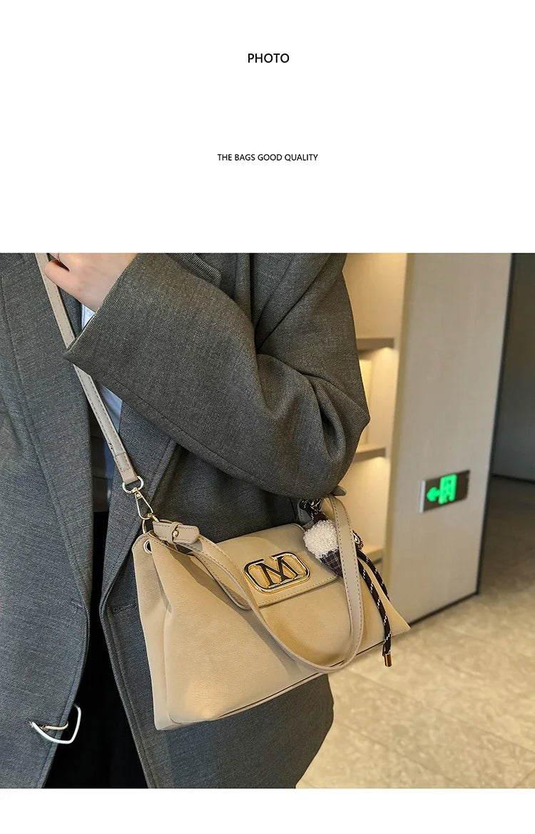 High-Quality Leather Shoulder Bag for Ladies, Women's Handbag by Famous Designer, Popular Classic Tote Elegant Style