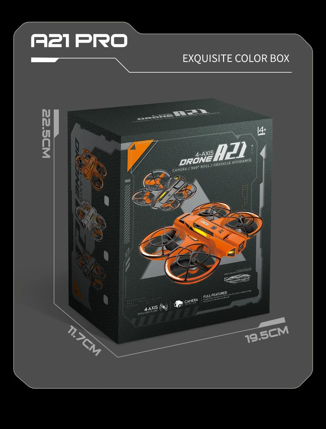 Professional Drone FPV 8K HD Dual Camera A21 PRO Brushless Motor Obstacle Avoidance Optical Flow Hovering Stabilization UFO Quad