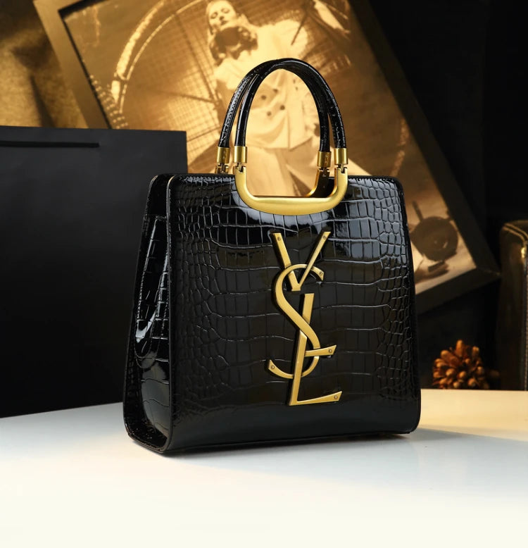High-grade light luxury handbag New Autumn and Winter fashion Tote bag women's crocodile print single shoulder crossbodybag