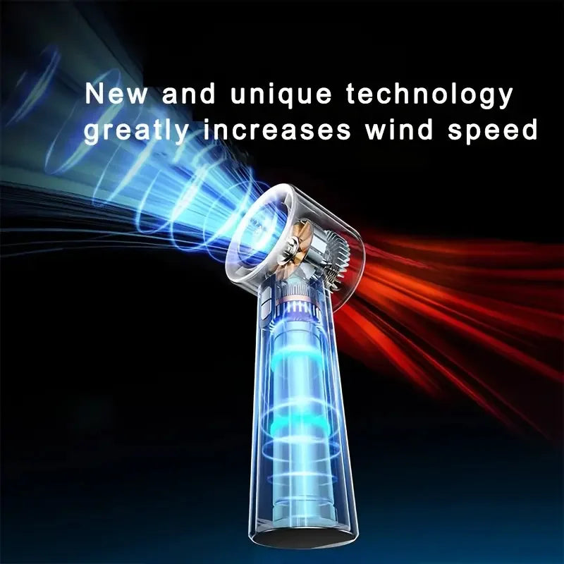 Handheld Fan Mini Cooling fan Rechargeable 100-level High Speed Turbo Fan Outdoor Camping Travel Portable Hand Electric fan