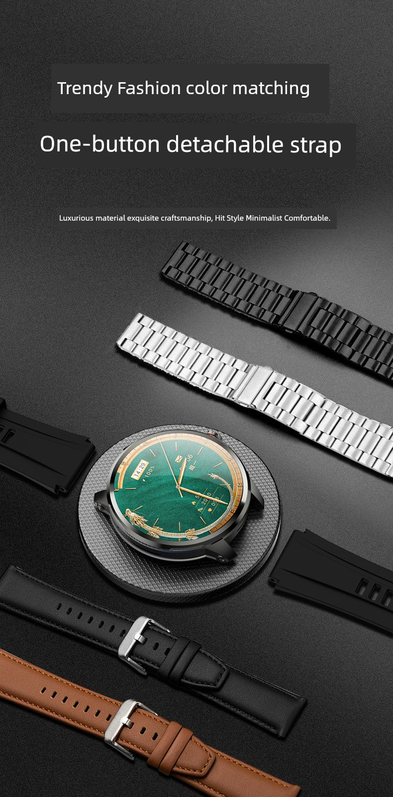 Huaqiang North H99 Smart Watch Ultimate Extraordinary Dual-System OLED Card-Inserting Camera Can Be Installed App