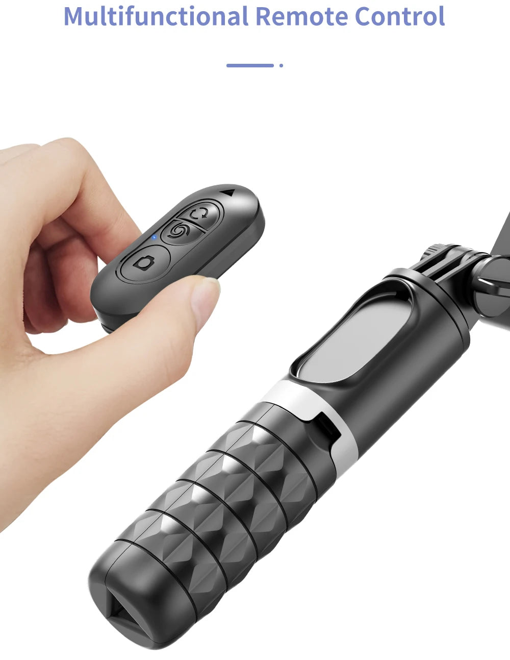 Q18 Desktop Following the shooting Mode Gimbal Stabilizer Selfie Stick Tripod with Fill Light for Smartphone