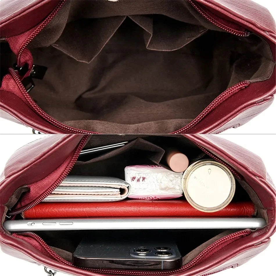 Genuine Brand PU Leather Sac Luxury Handbags Women Bags Designer Shoulder Crossbody Hand Bags for Women Purses and Handbags