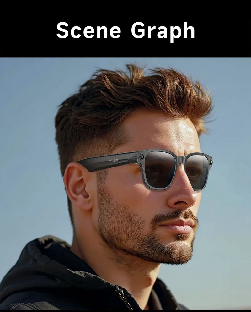 Xiaomi AI Smart Glasses 8-megapixel Camera Mini Camera Bluetooth Call Sunglasses Shooting Audio Listening Music Camera Glasses