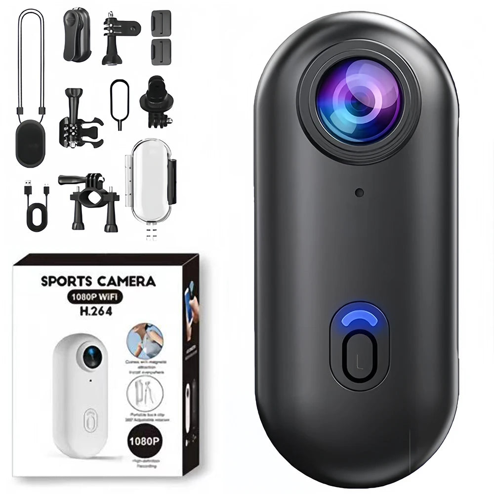 4K Thumb Action Camera Pocket POV Cam Portable Body Recording Wearable Camera WiFi Waterproof Mini Camera