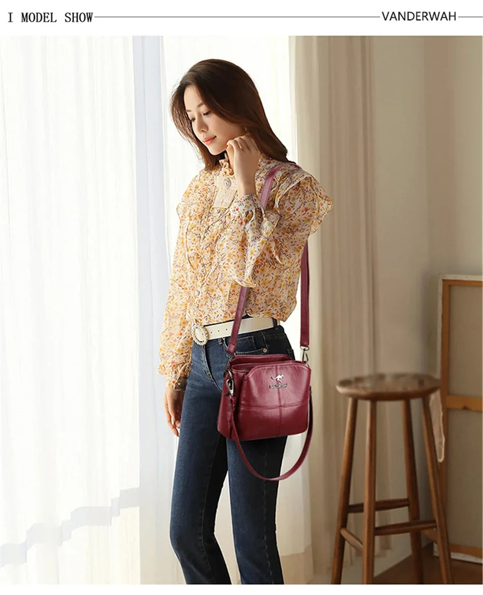 Genuine Brand PU Leather Sac Luxury Handbags Women Bags Designer Shoulder Crossbody Hand Bags for Women Purses and Handbags