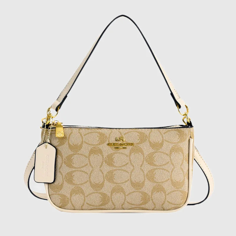 Ladies Classic Geometry Pattern Multifunctional Crossbody Bag 2025 Women's Handbag Fashionable Printed Shoulder Bag PU Leather
