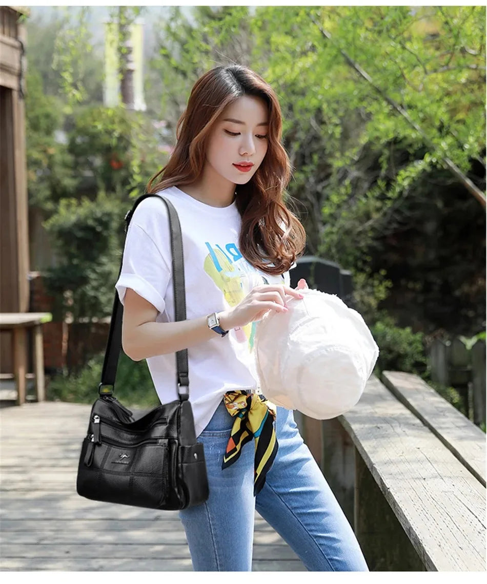 Genuine Brand PU Leather Sac Luxury Handbags Women Bags Designer Shoulder Crossbody Hand Bags for Women Purses and Handbags