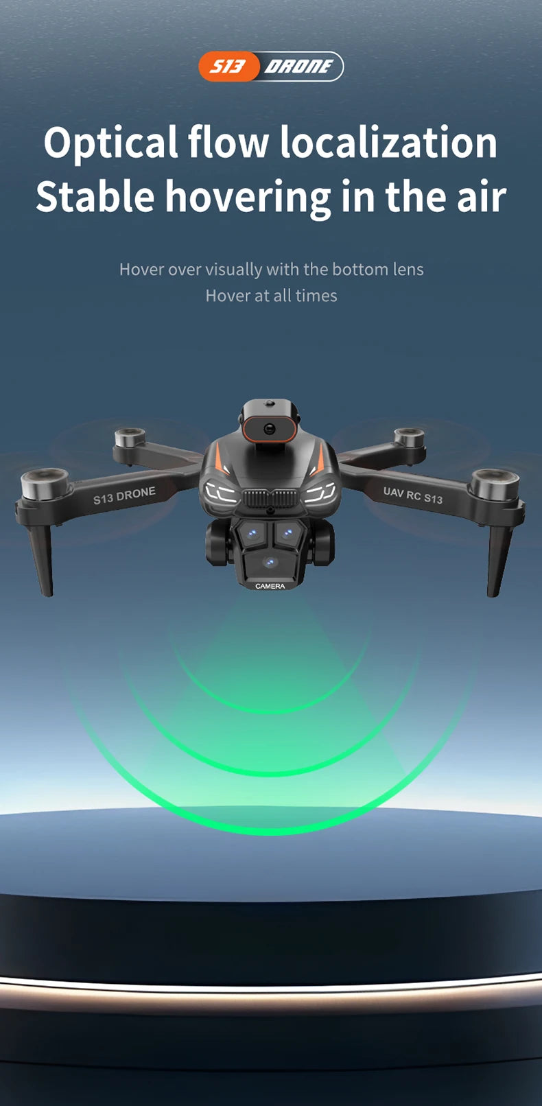 Xiaomi Mijia S13 Drone 8K Professional Dual Camera GPS FPV Brushless Motor Optical Flow Hovering Foldable Quadcopter.
